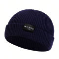 Unisex MILANO Letter Label Beanies Winter Warm Hat Hip Hop Cap Beanie Hat Caps for Women Men.