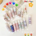Ready to Send glue sticks, eyebrows glue sticks, cute cartoon glue sticks, small tube glue, cute pattern, easy to carry tube glue.. 