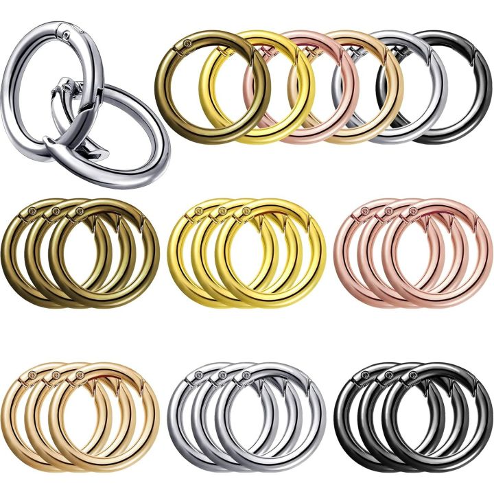 5pcs%20Metal%20O%20Ring%20Keyring%20Spring%20Buckles%20DIY%20Jewelry%20Openable%20Round%20Carabiner%20Keychain%20Clasp%20Bag%20Clips%20Snap%20Hook%20-%20Image%202