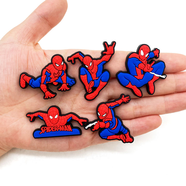 13-27pcs%20Mesuca%20New%20Spider-Man%20PVC%20Shoe%20Charms%20Cartoon%20DIY%20Accessories%20Sandals%20Garden%20Shoes%20Buckle%20Decoration%20for%20Party%20-%20Image%205