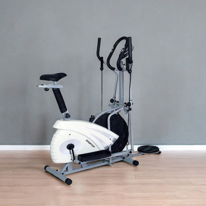 Multifunction Exercise Bike – 25kg - Black and White