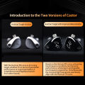 KZ Castor in Ear HiFi Earphone 2DD Dynamic High-end Tunable Earphones Monitor Headphone Cancelling Earbuds Bass Headsets PR2 ZAR. 