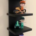 Bloddream 5 Tier Wall Shelves Black, Vertical Column Shelf Floating Storage Home Decor Organizer Design Utility Shelving Bedroom Living Room, 30.7 See less. 