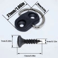 4Set Car Cargo Net Floor Hook Accessories Rear Trunk Boot Cargo Floor Net Tie Down Hook Ring Loop Hanging Flat Screen Net Fixing. 
