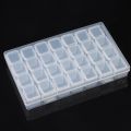 28 Grid Nail Diamond Box Plastic Empty Box Mini Detachable Decoration Pearl Small Rivet Semi Transparent Storage Box. 