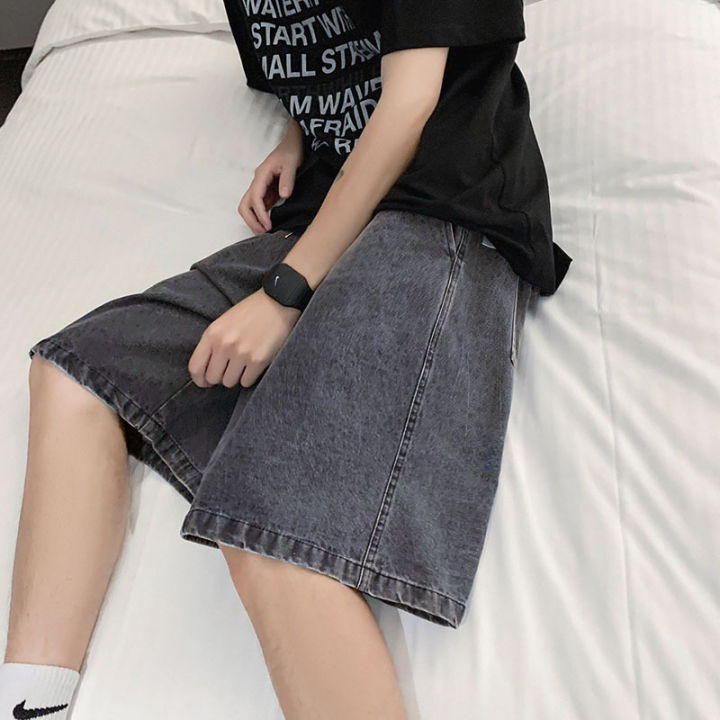 2025%20new%20summer%20shorts%20jeans%20men's%20elastic%20deep%20blue%20fashionable%20design%20jeans%20slim%20fit%20straight%20leg%20men's%20short%20denim%20-%20Image%206