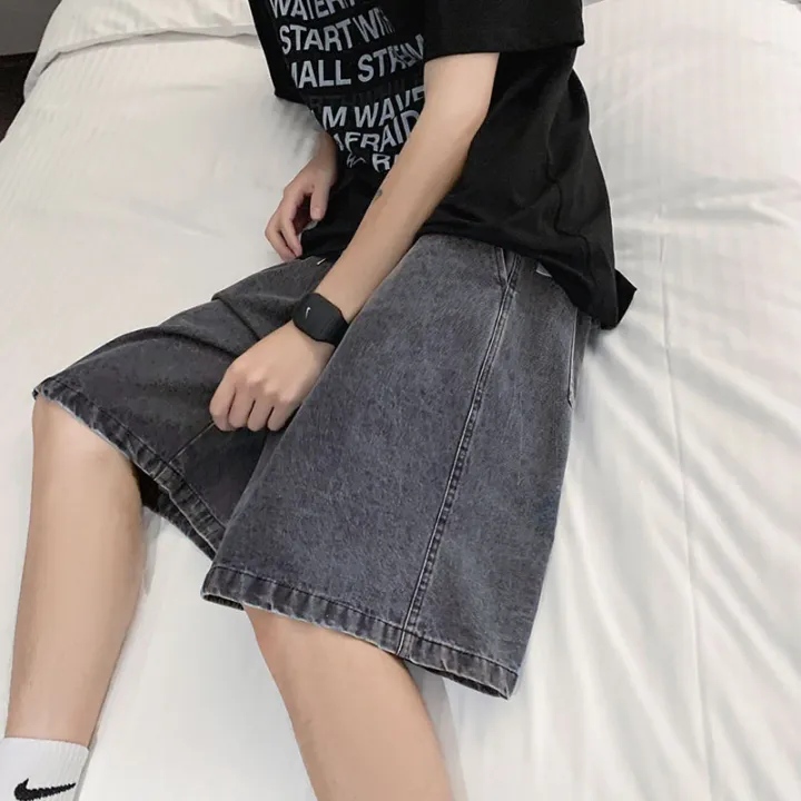 2025%20new%20summer%20shorts%20jeans%20men's%20elastic%20deep%20blue%20fashionable%20design%20jeans%20slim%20fit%20straight%20leg%20men's%20short%20denim%20-%20Image%206