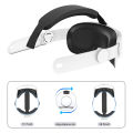 Upgrade Elite Halo Strap Alternative Head Strap Balanced Head Pressure Anti-Stifling Adjustable for Meta Quest 3 VR Accessories.