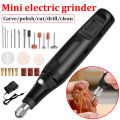Mini Electric Drill Grinder with Drill Bit Sets 12V Portable Electric Carving Pen Rotary Household Drill Polish Grinding Machine. 