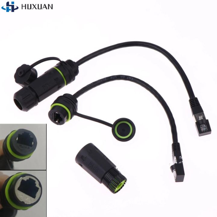 1Pcs%20RJ45%208P8C%20Waterproof%20Network%20Pass-through%20Head%20Connector%20RJ45%20Male%20To%20Female%20Adapter%20Extension%20Cord%20-%20Image%202