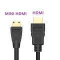 Mini HDMI-compatible to HDMI Standard HDTV Connect Cable 1080p 3D Gold Plated Plugfor Camera TV HDMI adapter 0.5M 1M 1.5M 3M 5M. 