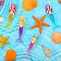 4 Pieces Mermaid Dive Toys Mermaid Bath Toys Colorful Mermaid Pool Toys Swimming Pool Games for Toddlers Boys Girls Teens Adults. 