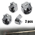 2 Pcs Wardrobe Bracket Heavy Duty Rod Socket Flange Rod Holder Closet Rod End Support U Shaped Rail Support Furniture Hardware. 