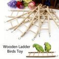 1pc Parrot Toy Wooden Bird Climbing Ladder, Parrot Bird Cage Supplies, Solid Wood Stand Climbing Ladder,Hamster ladder. 