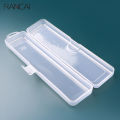Portable Makeup Brush Storage Box  Eyebrow Pencil Tableware Chopsticks Transparent With Cover Organizer Case Beauty Tool. 