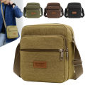 Men's Fashion Canvas Small Bag Casual Men Mini Handbags Male Crossbody Shoulder Messenger Bags For Men Business Sidebag. 