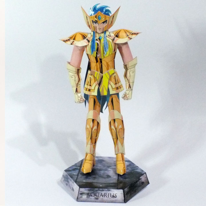Saint%20Seiya%20Gold%20Saint%20Aquarius%20Camus%20Paper%20Model%20Papercraft%20Doll%20(for%20Cutting%20and%20Assembling%20Yourself)%20-%20Image%202