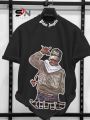 Drop Shoulder SWAG Printed T-shirt For Man. 