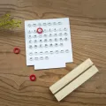 Acrylic Wooden Base Handmade DIY Calendar Office Desktop Home Decorative Digital Small Ornament Ten Thousand Year. 