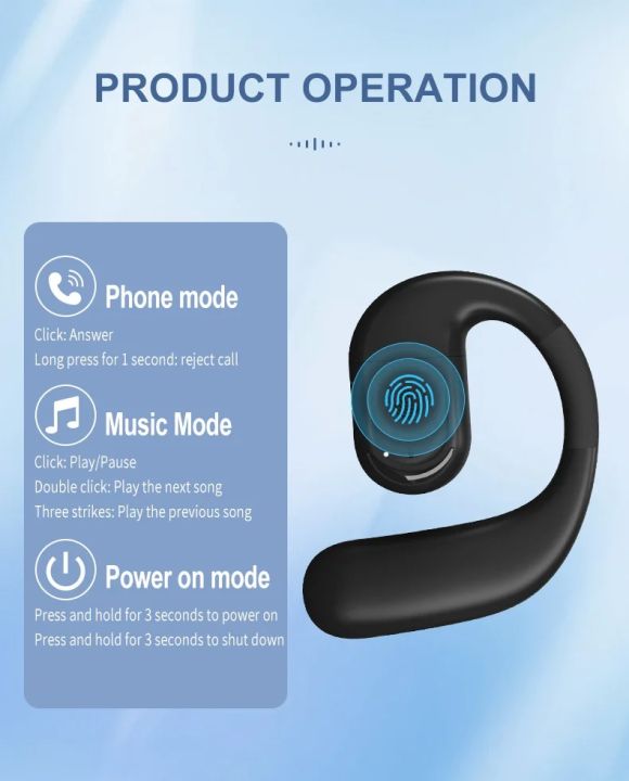 Bluetooth%205.4%20Business%20Earphone%20Wireless%20Single%20Headphone%20with%20HD%20Mic%20Ear%20Hook%20HiFi%20Stereo%20Music%20Earbud%20for%20%20%20Phone%20-%20Image%205