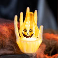 New Halloween Pumpkin Lamp Ghost Hand Light Spooky Scene Setting Prop Eerie Atmosphere Party Decoration Essential Upgrade. 