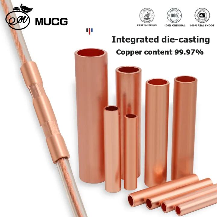 GT Solid pure copper Cable connect tube Wire connector Cable connection ...