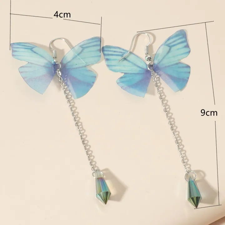 2%20Simple%20Temperament%20Fresh%20Blue%20Butterfly%20Shape%20Crystal%20Tassel%20Pendant%20Earrings%20Ms.%20Fashion%20Items%20Holiday%20Travel%20Leisure%20Ball%20-%20Image%204