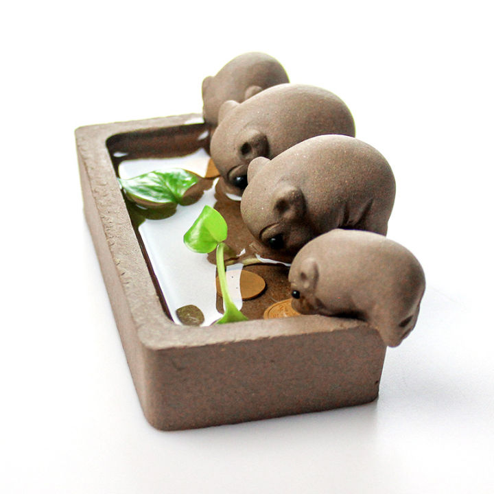 ZiSha%20Tea%20Pet%20Purple%20Clay%20Tea%20Pet%20Little%20Pigs%20Drink%20Water%20Chinese%20Crude%20Pottery%20Kung%20Fu%20Tea%20Set%20Home%20Decoration%20Tea%20Accessories%20-%20Image%202