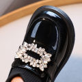 Children Fashion Boots Girls Rhinestone Princess Boots Square Buckle Breathable Kids Sock Shoes 2024 Spring Autumn New.