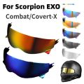 Helmet Visor for Scorpion EXO Combat Covert-X Capacetes Visera Sunscreen Windshield Helmet Shield Motorbike Cascos Accessories. 