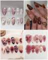 Korean Press On Nails, korean artificial high quality Nails, natural looking, deal, Cateye Nails Pack of 12, Magnetic Cat Eye Nail Polish Look, Press On Nails for Girls, Beautiful Korean Style Nails, Reusable Fake Nails, Nail Art Design, Glossy nude Nails. 
