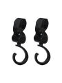 Multipurpose Stroller Hook with 360° Swivel, Heavy-Duty Clip for Bags on Most Carriers & Carts. 