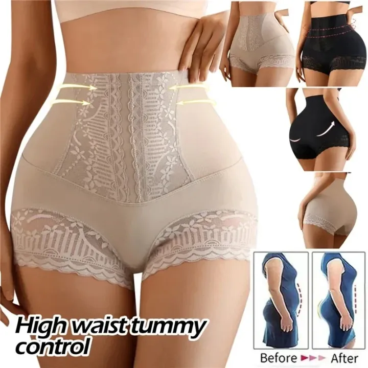 Women's%20Shapewear%20Panties%20High%20Waist%20Flat%20Belly%20Shorts%20Butt%20Lifter%20Body%20Shaper%20Slimming%20Underwear%20Postpartum%20Belly%20Shaping%20Panty%20-%20Image%203
