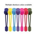 New Lock Shoe Laces Round Tennis Shoelaces Without Ties Adult Kids Sneakers Elastic Shoelace  Bands for Shoes Accesories. 