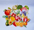 Die Cut Fruit Sticker Collection: Educational & Whimsical Kids' Learning Pack. 