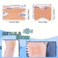 100pcs Flexible Fabric Adhesive Bandage Breathable Elastic Knuckle Bandage Assorted Bulk Fingertip Bandages for First Aid and Wo. 