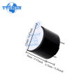 10PCS 5V Active Buzzer Magnetic Long Continous Beep Tone Alarm Ringer 12x9.5mm Mini Active Piezo Buzzers, for Arduino. 