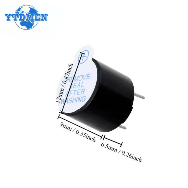 10PCS%205V%20Active%20Buzzer%20Magnetic%20Long%20Continous%20Beep%20Tone%20Alarm%20Ringer%2012x9.5mm%20Mini%20Active%20Piezo%20Buzzers,%20for%20Arduino%20-%20Image%202