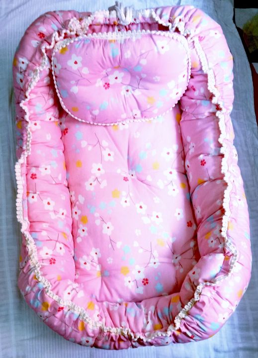 Baby%20bedding%20set,Baby%20cotton%20bed%20set,Baby%20bed%20set,%20Baby%20pillow%20bed%20set,%20Light%20pink%20colour,%20Size%2044"/26"%20-%20Image%202