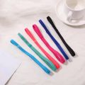 1PCs Simple unisex sports hairband non-slip silicone strip sweat guide elastic headbands yoga running fitness hair accessories. 