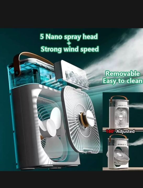 3%20in%201%20air%20cooler%20-%20air%20conditioner%20-%20humidifier%20-%20Portable%20Air%20Conditioner%20Fan%20Mini%20Evaporative%20Air%20Cooler%20with%207%20Colors%20LED%20Light%201/2/3%20H%20Timer%203%20Wind%20Speeds%20and%203%20Spray%20Modes%0ACar%20household%20dual-purpose%20five-hole%20spray%20fan%20humidification%20.%20-%20Image%203