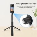 PULUZ 1.22m Retractable Invisible Selfie Stick with Tripod For Insta360 X5 X4 / X4 Air / X3 Panoramic Action Camera Accessories. 