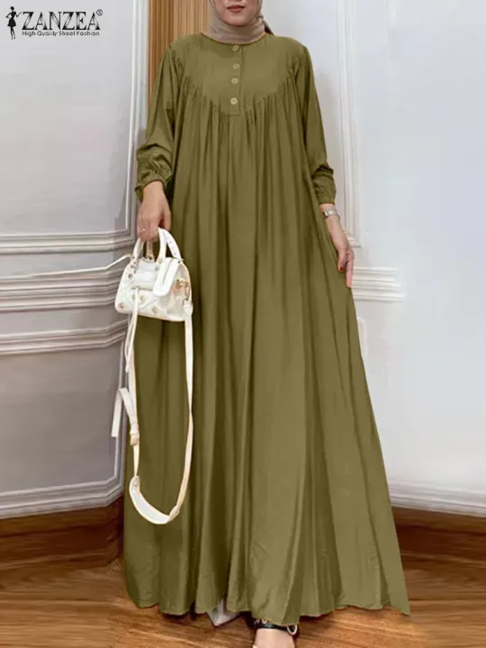 Women%20Autumn%20Muslim%20Long%20Dress%20Abaya%20Long%20Sleeve%20Hijab%20Vestidos%20Islamic%20Robe%20Femme%20ZANZEA%20Vintage%20Ramadan%20Maxi%20Sundress%20Kaftan%20-%20Image%203