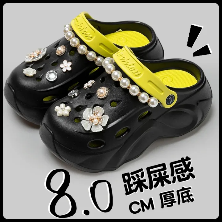 Fashion%20Diy%20Pearls%20Chain%20Clogs%20Sandals%20Women%20Flowers%20Crystal%20Chunky%20Platform%20Sandals%20Woman%20Outdoor%20Beach%20Thick%20Sole%20Garden%20Shoes%20-%20Image%205