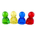 Pawn/ Chess 24mm Plastic Game Pieces for Board Game Accessories 4 Colors 10pcs. 