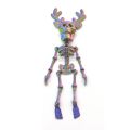 3D Printed Skeleton Figure Antler Skull Model Creative Gift Unique Decor DIY Craft Kit Halloween Party Prop. 
