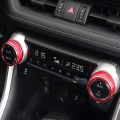 For Toyota RAV4 WILDLANDER 2020-2025 2pcs Aluminum Air Conditioner Climate Control Knob Cover Radio Volume Button Ring Cover.