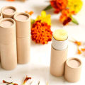 5pcs Kraft Paper Push Up Tubes Biodegradable Cardboard Cosmetic Cylindrical Packaging Lip Balm Deodorant Container Cosmetic Box.