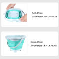 Beach  Sand Play Water Set Folding Bucket Summer Toys for Children Kids Outdoor Game Youngster Sandbox Accessories Color Random. 