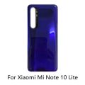 New Cover 6.47"For Xiaomi Mi Note 10 Lite Battery Cover Rear Glass Door Housing M2002F4LG Mi Note10 Lite Back Battery Cover. 